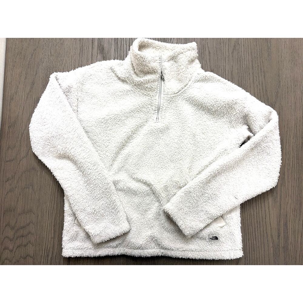 The North Face Fuzzy Quarter-Zip Fleece Pullover – Women’s Medium